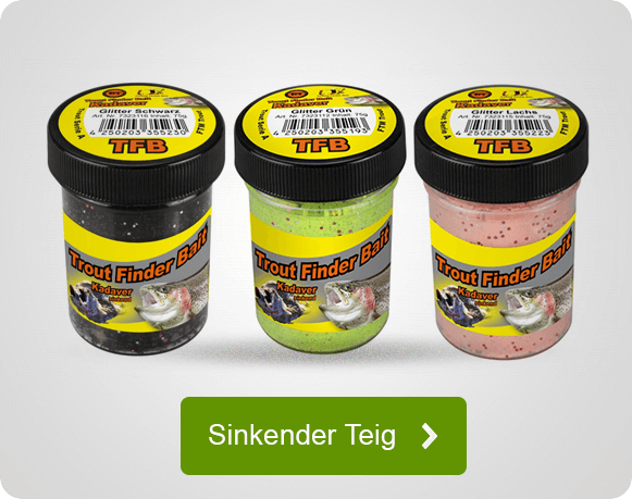 Sinkender Forellenteig