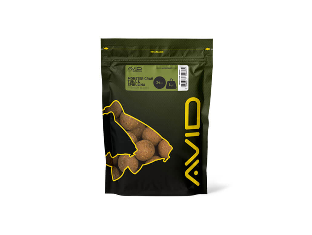 Avid Monster Crab Tuna & Spirulina Boilies
