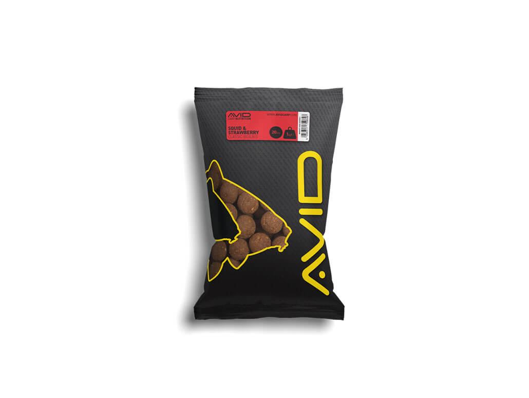 Avid Squid & Strawberry Boilies